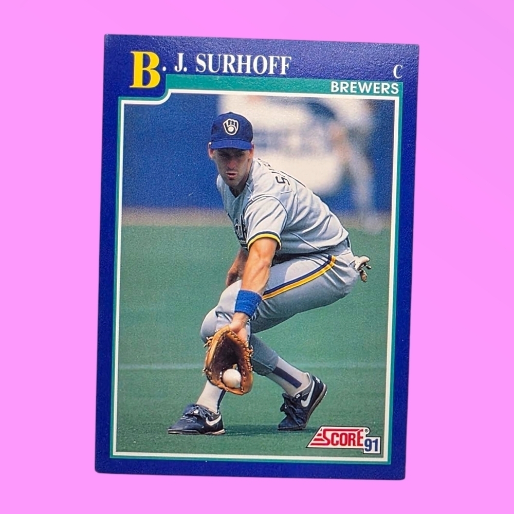 1991 Score B.J. Surhoff Milwaukee Brewers #477 Baseball Card